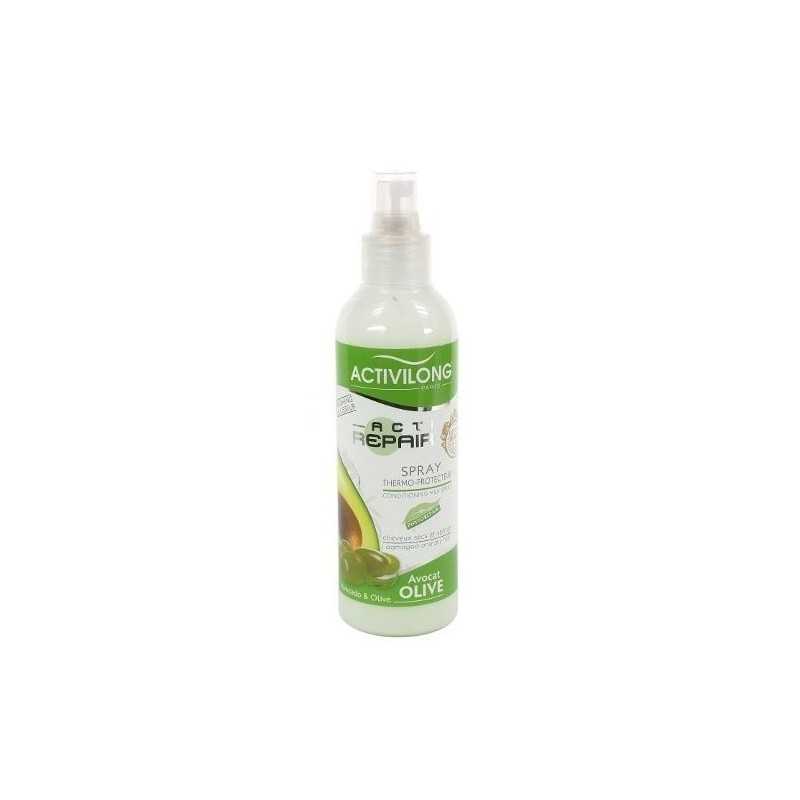 Spray thermo-protecteur Actirepair Avocat et Olive Activilong 200ml - Cercledebene.com