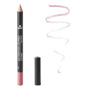 Crayon contour des lèvres Vieux Rose certifié Bio - Avril - Cercledebene.com
