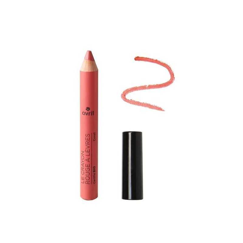 Crayon Rouge à lèvres Corail certifié Bio-Avril