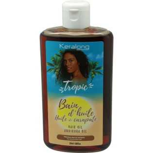 Bain d'huile de carapate pour cheveux abîmés et cassants Bio 33 Keralong 250 ml - Cercledebene.com