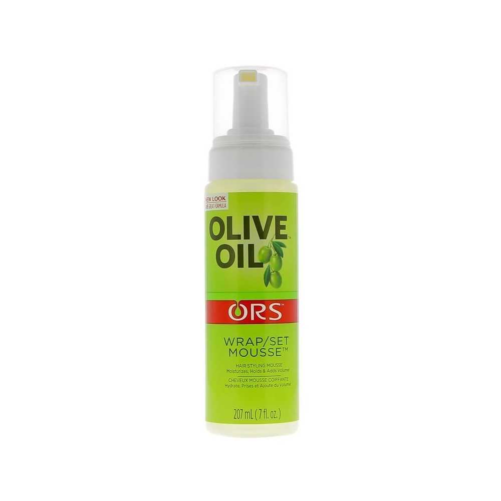Organic root stimulator Olive Oil - Coconut Oil Wrap Set Mousse  207ml
