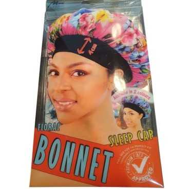 Bonnet de nuit imprimé floral Femme Sleep Cap Murry COLLECTION - Cercledebene.com
