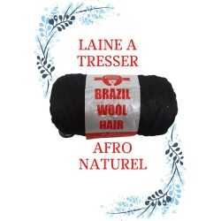 tresse laine pour cheveux 100% CRAZY POUSS - AFRO NATUREL 100g - Cercledebene.com