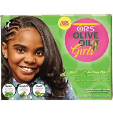 Kit Défrisant Hydratant sans soude pour les jeunes filles - Olive Oil Girls Relaxer - Organic root stimulator - Cercledebene.com