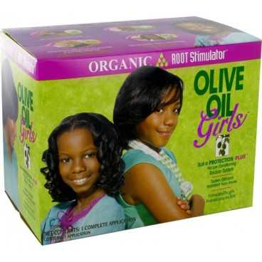 Kit Défrisant Hydratant sans soude pour les jeunes filles - Olive Oil Girls Relaxer - Organic root stimulator - Cercledebene.com