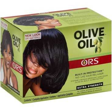 Kit défrisant à l'huile d'olive Organic root stimulator Olive Oil No - Lye Relaxer - Cercledebene.com