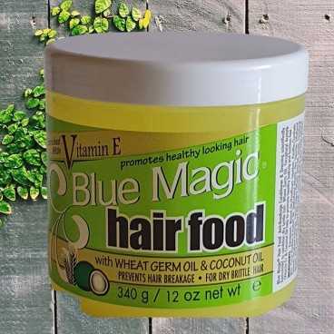Soin revitalisant pour cheveux crépus frisés ou bouclés Hair Food  Blue Magic - Cercledebene.com
