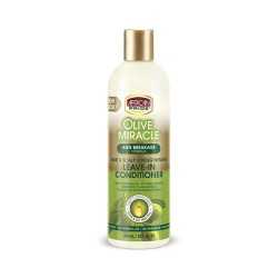 L'APRÈS-SHAMPOING REVITALISANT SANS RINÇAGE OLIVE MIRACLE - LEAVE-IN CONDITIONER - AFRICAN PRIDE 355ml - Cercledebene.com