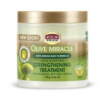 Traitement fortifiant anti-casse Olive Miracle African Pride 170g - Cercledebene.com