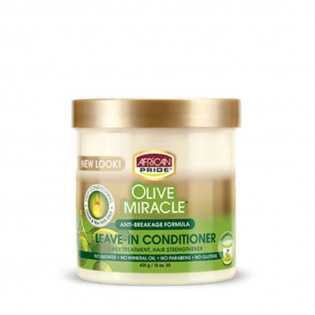 Crème revitalisante sans rinçage anti-casse ( Leave - In conditionneur Olive Miracle) African Pride 425g - Cercledebene.com