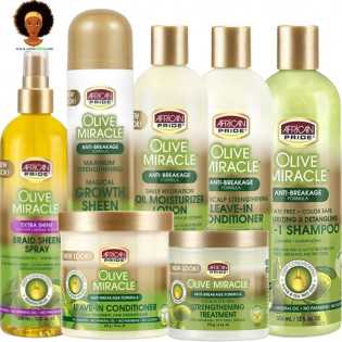 PACK ROUTINE CAPILLAIRE OLIVE MIRACLE AFRICAN PRIDE - Cercledebene.com
