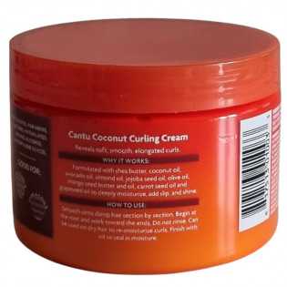 CANTU COCONUT SHEA BUTTER NATURAL HAIR CURLING CREAM  340g - Cercledebene.com