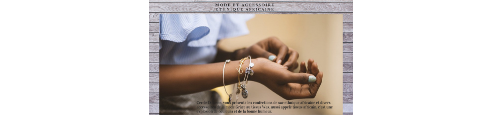 Mode et accessoires ethnique Africaine Cercle d'ébène