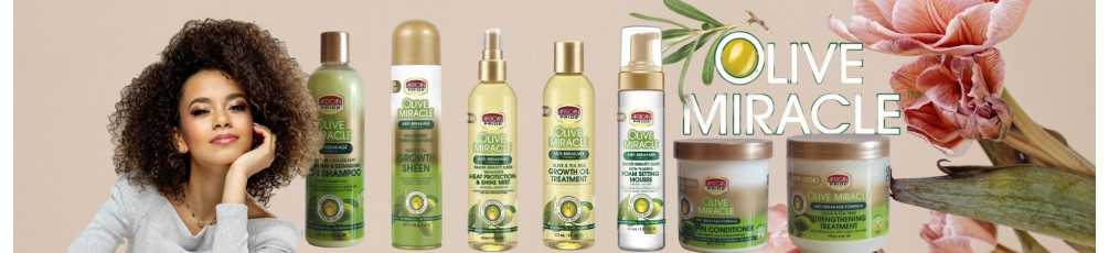 African pride olive miracle soin et entretien cheveux crépus, frisés