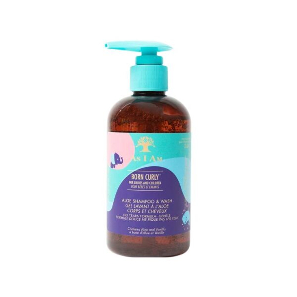 Shampoing enfant a l’aloès sans sulfate Born Curly As I AM