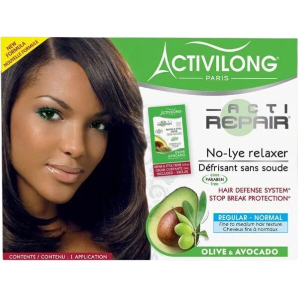 KIT DEFRISANT SANS SOUDE AUX HUILE D’OLIVE ET AVOCAT BIO ACTIREPAIR Regulard Normal ACTIVILONG