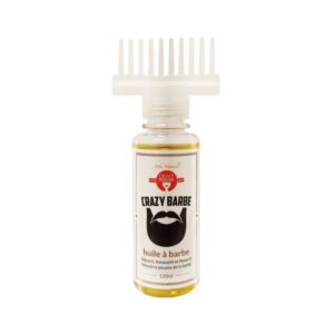 HUILE À BARBE ENRICHIE À L'HUILE DE RICIN - CRAZY POUSS - AFRO NATUREL 120ml