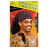 BONNET DE NUIT DREADLOCKS STOCKING TUBE UNISEX SPANDEX BLACK MURRY COLLECTION