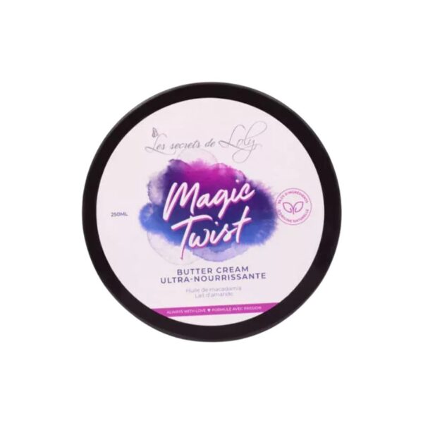 CRÈME COIFFANTE ULTRA-NOURRISSANTE MAGIC TWIST À L'HUILE DE MACADAMIA POUR ENFANTS - LES SECRETS DE LOLY - 250ml