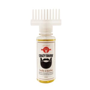 Huile de repousse et nourrissante pour la barbe Crazy Barbe Afro naturel 120 ml