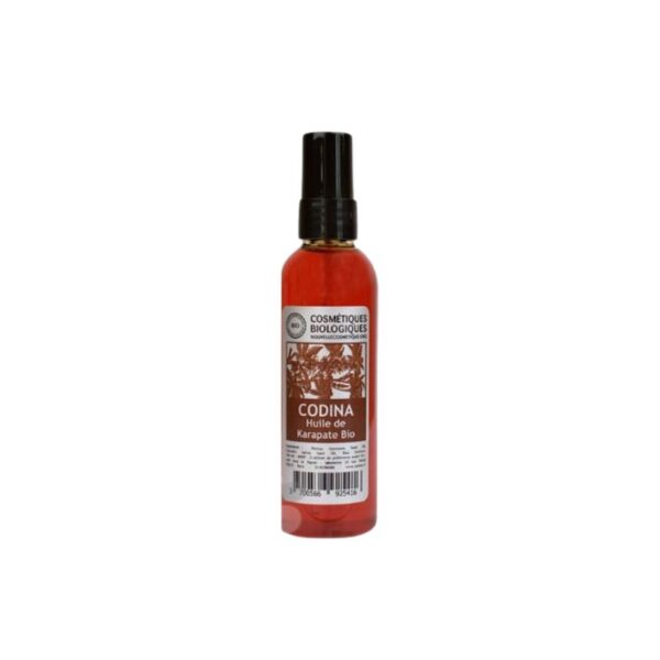 Huile végétale karapate bio pour la pousse capillaire Codina 100ml