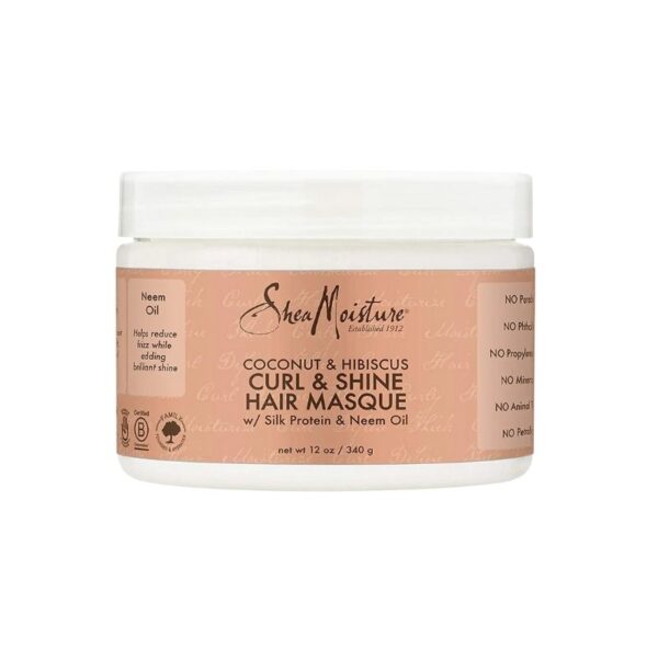 Masque pour boucles - Coco - Hibiscus - Curl and Shine Hair Masque Shea Moisture 340g
