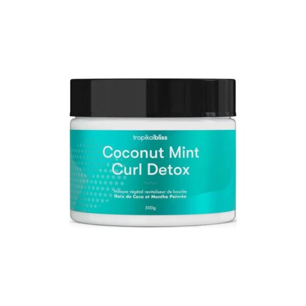 Masque végétal revitaliseur de boucles - Coconut Mint Curl -Detox - Tropikalbliss - 300g