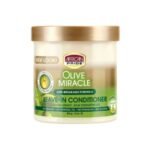 Crème revitalisante sans rinçage anti-casse ( Leave - In conditionneur Olive Miracle) African Pride 425g