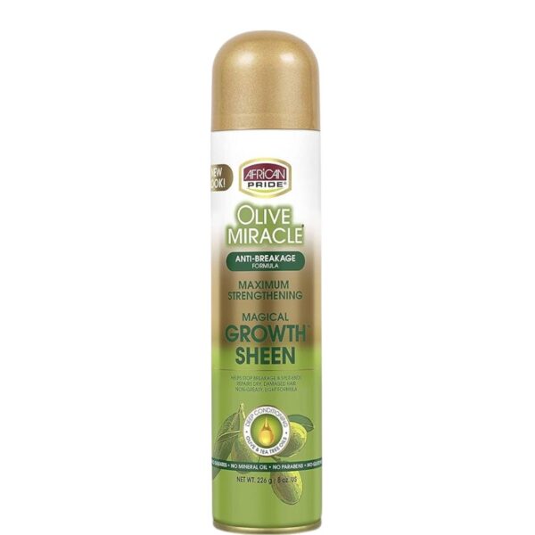 SPRAY OLIVE MIRACLE MAGIC GROWTH SHEEN AFRICAN PRIDE 226 G