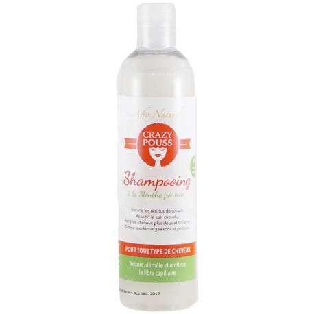 SHAMPOING À LA MENTHE POIVRÉE CRAZY POUS AFRO NATUREL 300ML - Cercledebene.com