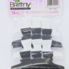 PINCES  À CHEVEUX PAPILLON  BUTTERFLY CLAMPS 3" BRITTNY  12 pcs - Cercledebene.com
