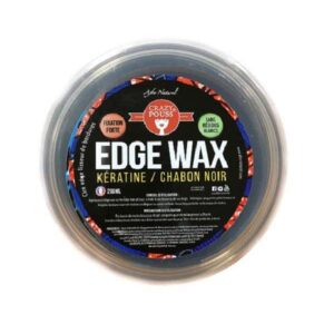 Gel Edge Wax Keratin et charbon noir Crazy Pouss AFRO NATUREL 200 ml - Cercledebene.com