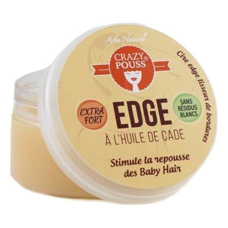 GEL EDGE À L'HUILE DE CADE CRAZY POUSS AFRO NATUREL 100 ml - Cercledebene.com