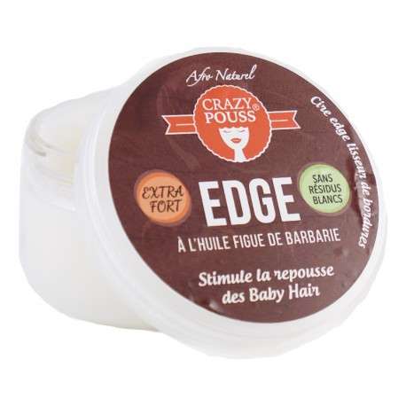 GEL EDGE À L'HUILE DE FIGUES DE BARBERIE CRAZY POUSS AFRO NATUREL 100 ml - Cercledebene.com