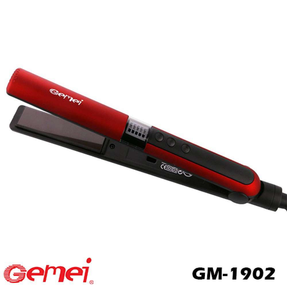 Lisseur céramique GEMEI PROFESSIONAL HAIR STRAIGHTENER GM 1902 - Cercledebene.com