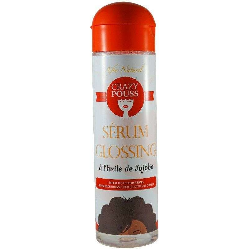 Sérum Glossing à l'huile de Jojoba Crazy Pouss Afro Naturel 250ml - Cercledebene.com