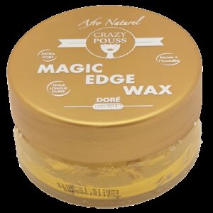 GEL DE FIXATION COIFFANTE MAGIC EDGE WAX CRAZY POUSS AFRO NATUREL 150 ml - Cercledebene.com