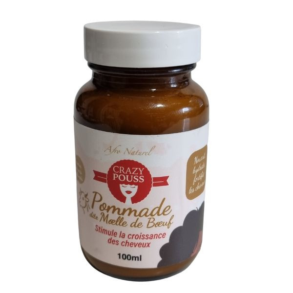 POMMADE MOELLE DE BOEUF CRAZY POUSS-AFRO NATUREL - Cercledebene.com