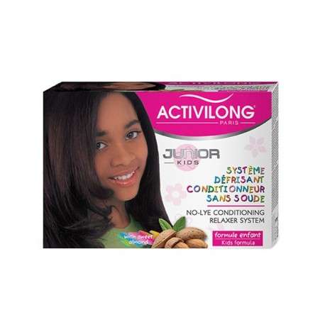 kit défrisant junior kids activilong conditionneur à la l'amade douce sans soude - Cercledebene.com