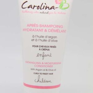 APRÈS-SHAMPOING HYDRATANT ET DÉMÊLANT POUR LES ENFANTS  A L'HUILE D'ARGAN ET A L'HUILE D'OLIVE CAROLINA-B 200 ml - Cercledebene.