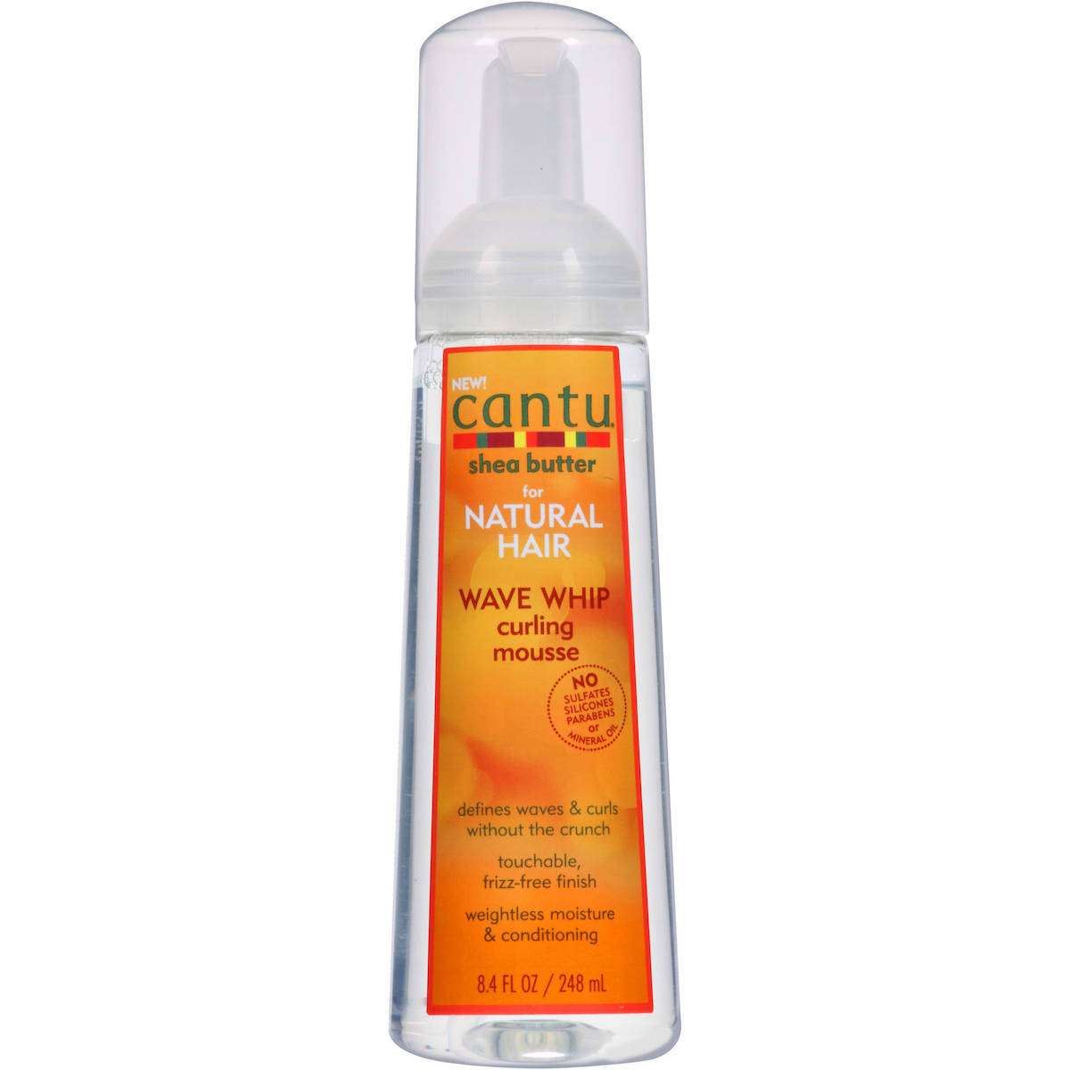 CANTU MOUSSE DE COIFFAGE CHEVEUX NATURELS-WAVE WHIP CURLING MOUSSE 248ml - Cercledebene.com