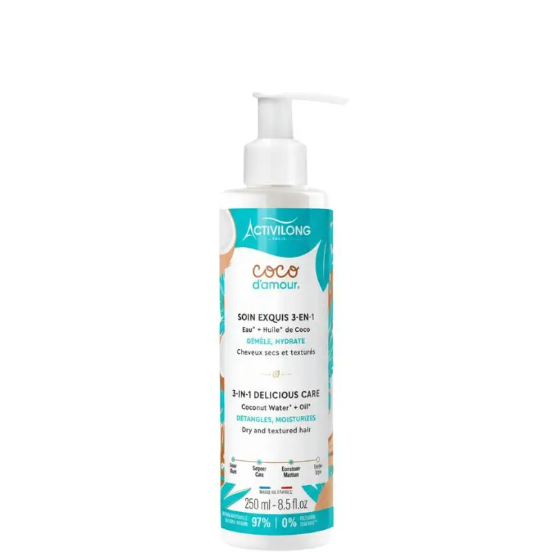 Soin exquis 3-en-1 cheveux secs et texturés Coco d’amour