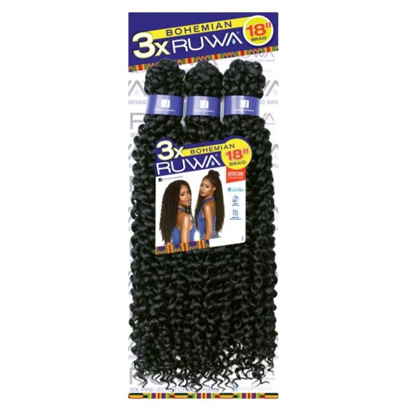 Mèches Urban Ruwa Bohemien 18"x 3 – Volume Naturel 2