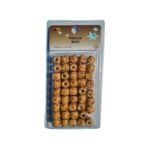 Perles en bois à motifs floraux pour nattes, tresses et dreadlocks – EuropeAccessoires