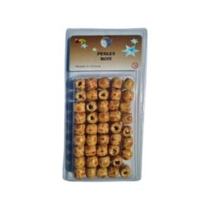 Perles en bois à motifs floraux pour nattes, tresses et dreadlocks – EuropeAccessoires