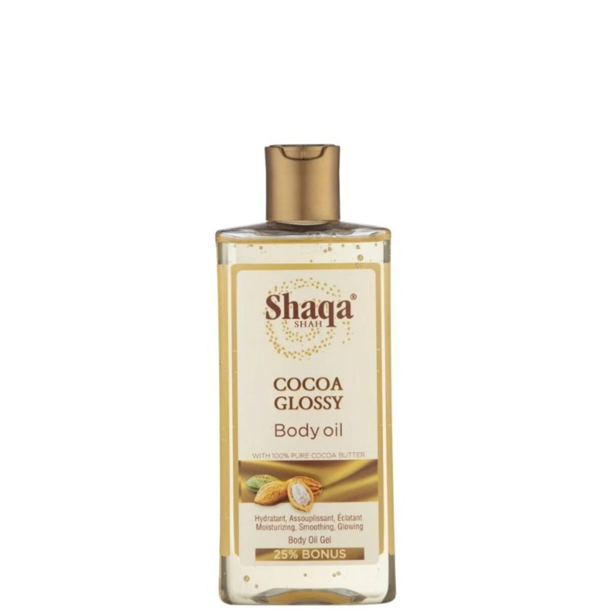 Huile Corporelle Brillante au Cacao Shaqa Shah - 250 ml