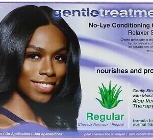 Kit défrisant sans soude Gentle Treatment Regular à l'Aloe Vera pour cheveux fins