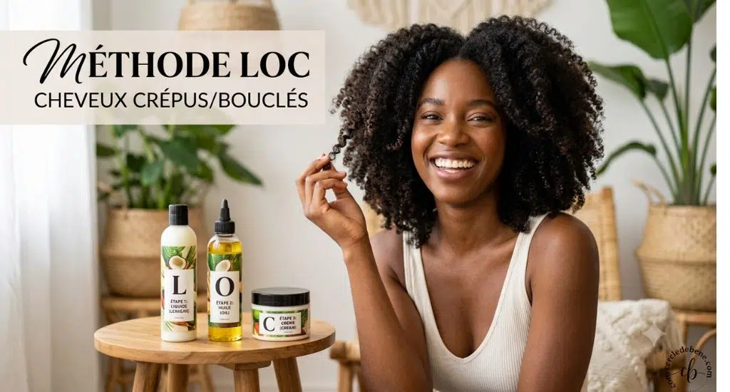 produits méthode LOC liquid oil cream cheveux bouclés