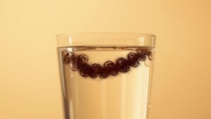 Test de porosité des cheveux crépus dans un verre d'eau