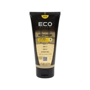 Tube noir de gel coiffant Eco Style Extreme Stiff Hold au panthénol, 177 ml